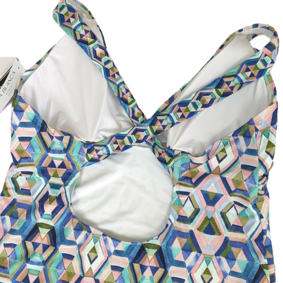La Blanca Riviera Cross Back One-Piece Swimsuit 20W - Picture 7 of 13